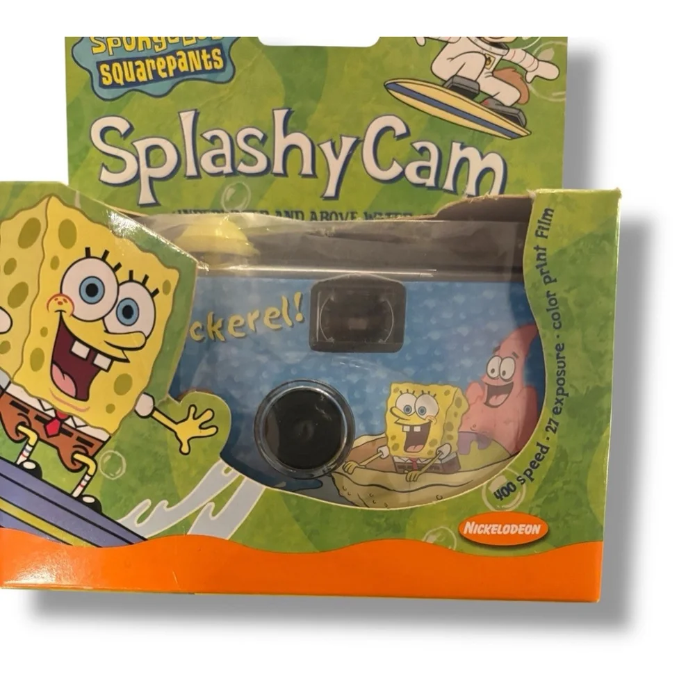 Vintage SpongeBob Splashy Camera Underwater And Above Water Use!! Rare!